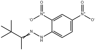 2-Butanone, 3,3-dimethyl-, 2-(2,4-dinitrophenyl)hydrazone Struktur