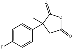 3-(4-氟苯基)-3-甲基噁戊环-2,5-二酮,98054-67-2,结构式