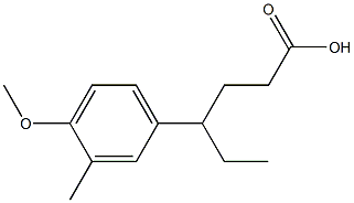 Benzenebutanoic acid, g-ethyl-4-Methoxy-3-
Methyl,98418-72-5,结构式