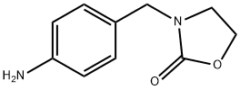 3-[(4-aminophenyl)methyl]-1,3-oxazolidin-2-one Struktur