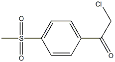 2-chloro-1-(4-(methylsulfonyl)phenyl)ethanone Struktur