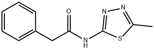 N-(5-methyl-1,3,4-thiadiazol-2-yl)-2-phenylacetamide Struktur