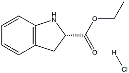 (S)-INDOLINE-2-CARBOXYLIC ACID ETHYL ESTER HYDROCHLORIDE,,结构式