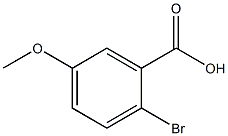 2-BROMO-5-METHOXYBENZOIC ACID 化学構造式