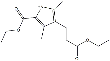 5-ETHOXYCARBONYL-2,4-DIMETHYL-1H-PYRROLE-3-PROPANOIC ACID ETHYL ESTER,,结构式