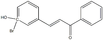 3Hydroxy-3-BromoChalcone Structure