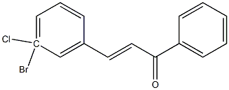 3-Chloro-3BromoChalcone,,结构式