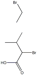 A-溴戊异戊酸乙酯(2-溴代异戊酸乙酯), , 结构式