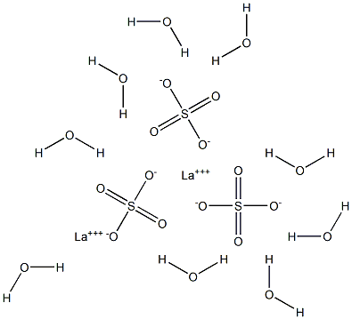 Lanthanum(III) sulfate nonahydrate Structure