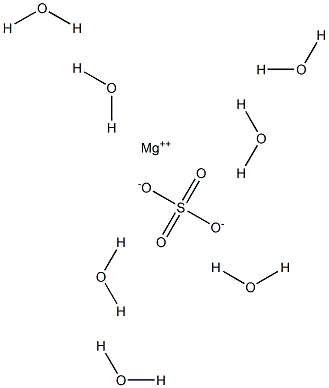 Magnesium sulfate heptahydrate 结构式