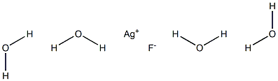 Silver(I) fluoride tetrahydrate Struktur