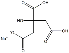 sodium dihydrogen citrate Struktur