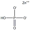 Zinc hydrogen orthophosphate,,结构式