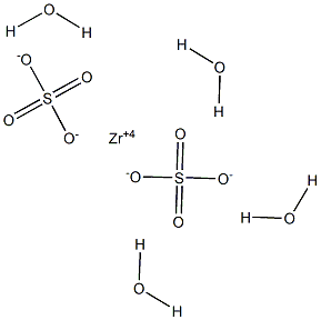 Zirconium sulfate tetrahydrate,,结构式