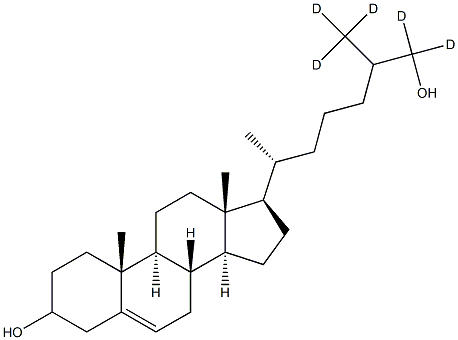 27-Hydroxycholesterol-26,26,26,27,27-D5 Structure