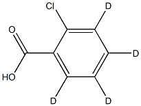 2-Chlorobenzoic Acid-D4 结构式
