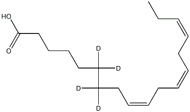 Linolenic Acid-6,6,7,7-D4 Structure