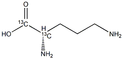 L-Ornithine-1,2-13C2 Struktur