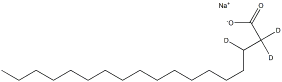 Sodium Octadecanoate-D3 Structure