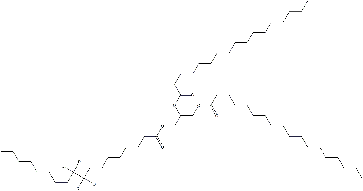 Tristearin (-9,9,10,10-D4),,结构式
