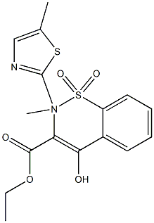 Ethyl 4-hydroxy-2-methyl-N-(5-methyl-1,3-thiazol-2-yl)-2H-1,2-benzothiazin-3-carboxylate 1,1-di Oxide