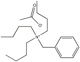 Benzyltributylammonium acetate 化学構造式