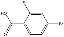 2-氟-4-溴苯甲酸 结构式