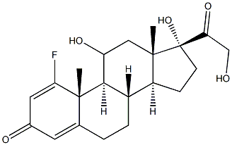 Fluoro-prednisolone 化学構造式