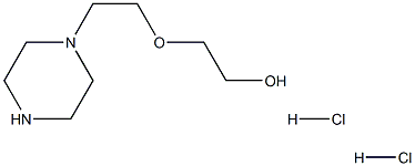 1- [2- (2-hydroxyethoxy) ethyl] piperazine - bis hydrochloride Structure