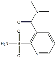 2-氨基磺酰基-N,N-二甲基烟酸胺,,结构式
