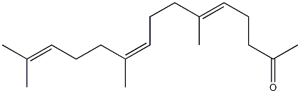 反式-法尼基丙酮, , 结构式