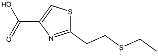 2- (4-carboxy-2-thiazolyl) ethyl ethyl thio Struktur