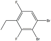 1,2-dibromo-3,5-difluoro-ethylbenzene Structure