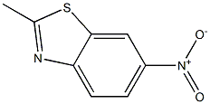 2-甲基-6-硝基苯并噻唑,,结构式