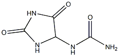 5-脲基乙内酰脲, , 结构式