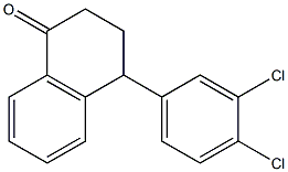 4-(3,4-二氯苯基)四氢萘酮, , 结构式