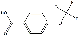 P-trifluoromethoxybenzoic acid Struktur