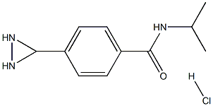 N-(1-甲基乙基)-4-[(2-甲基肼基)甲基]苯甲酰胺盐酸盐, , 结构式