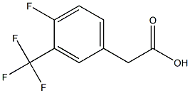 4-fluoro-3-trifluoromethylphenylacetic acid 化学構造式