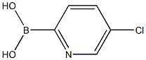 5-chloro-2-pyridyl-boronic acid 化学構造式