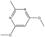 2-甲基-4,6-二甲氧嘧啶,,结构式