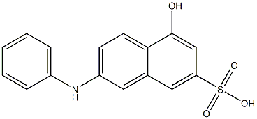 N-苯基-2-氨基-5-萘酚-7-磺酸, , 结构式