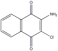 2-氨基-3-氯萘醌 结构式