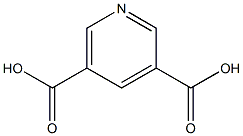 pyridine-3,5-dicarboxylic acid 化学構造式
