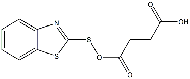 1-(benzothiazol-2-thio)succinic acid Structure