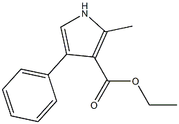 4-苯基-2-甲基吡咯-3-甲酸乙酯,,结构式