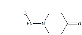 N-叔丁氧氨基-4-哌啶酮,,结构式