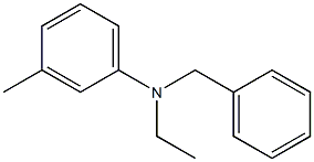 N-benzyl-N-ethyl m-toluidine Structure
