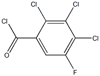 2,3,4-三氯-5-氟苯甲酰氯,,结构式