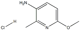 3-amino-6-methoxy-2-methylpyridine hydrochloride 化学構造式